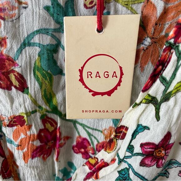 Anthropologie RAGA My Paradise Floral Tie Romper Women’s Sz M NWT - Picture 5 of 9